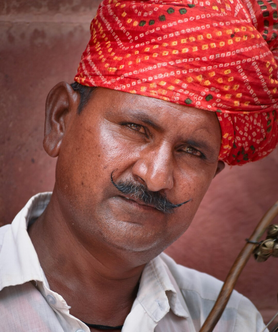 Portrait of a man local historian with a moustache